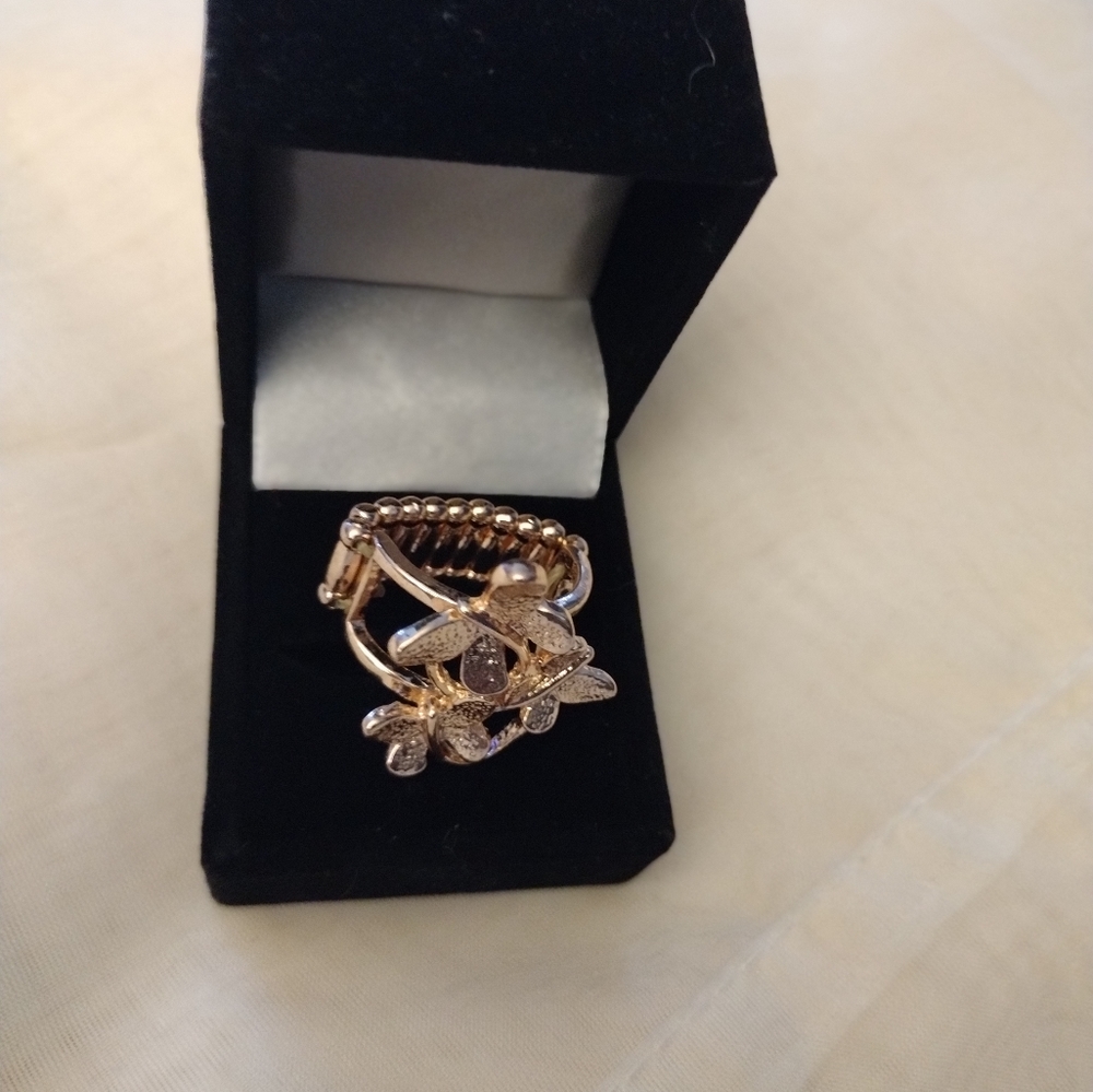 Aras Creation Trendy Vintage Butterfly Adjustable Ring Size 8